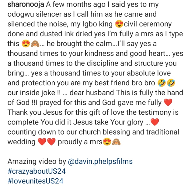 Sharon Ooja gets engaged