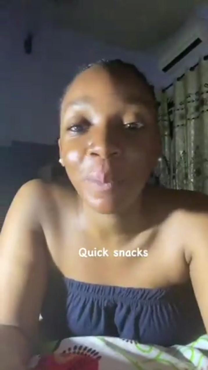  Lady turn heads as she eats naira notes in viral video