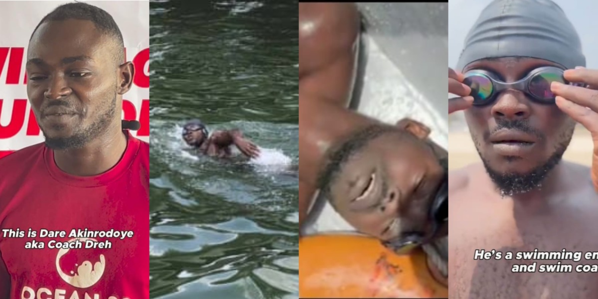 How a professional swimming coach swam the entire length of the Third Mainland Bridge